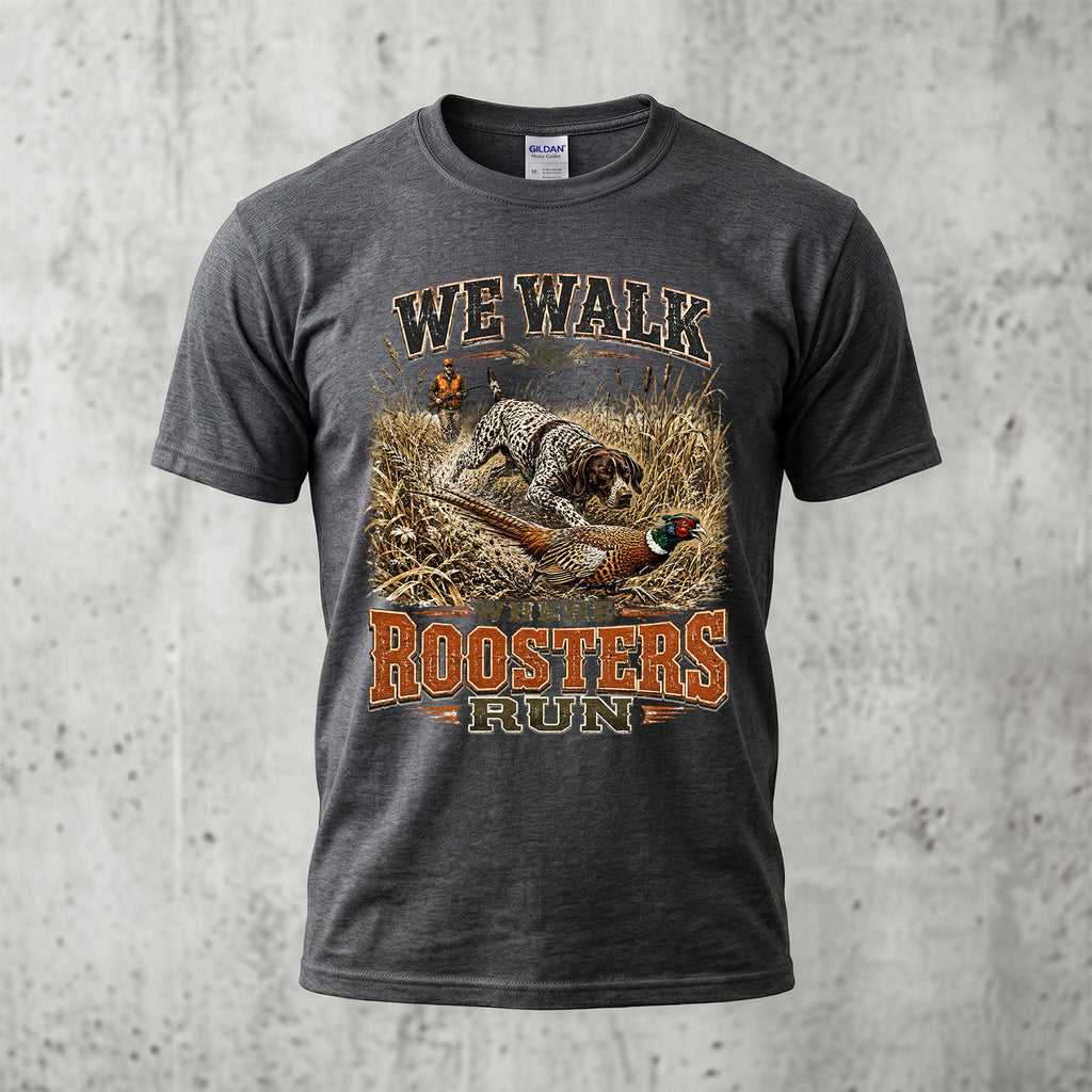 Upland Pheasant Hunting - Outdoor Cotton T-Shirt PHCT1029