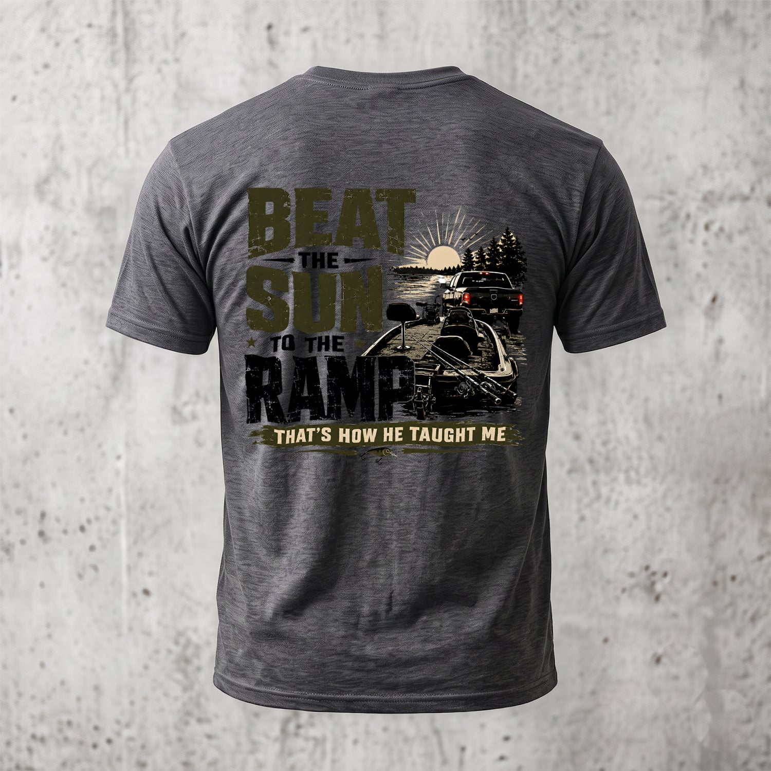 Bass Fishing - Back Graphic T-Shirt BFCT1001