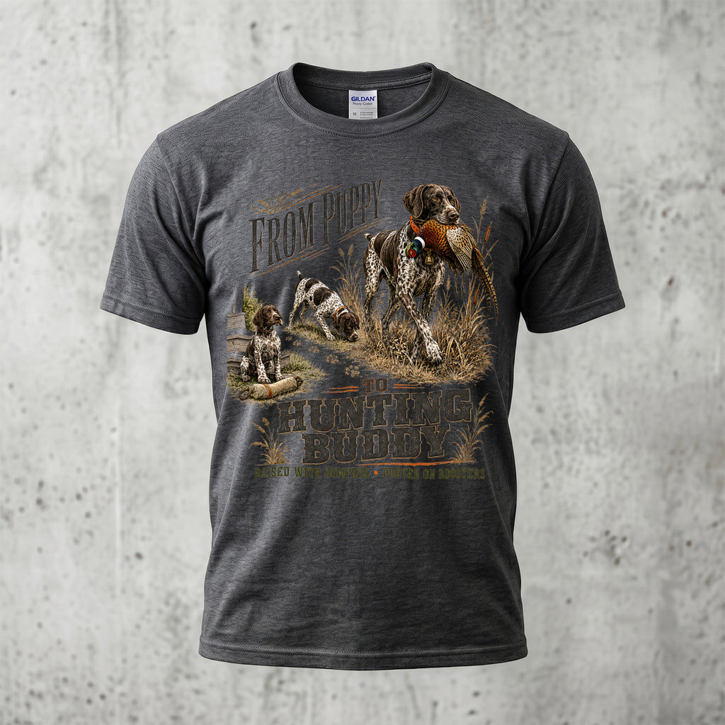 Upland Pheasant Hunting - Outdoor Cotton T-Shirt PHCT1047