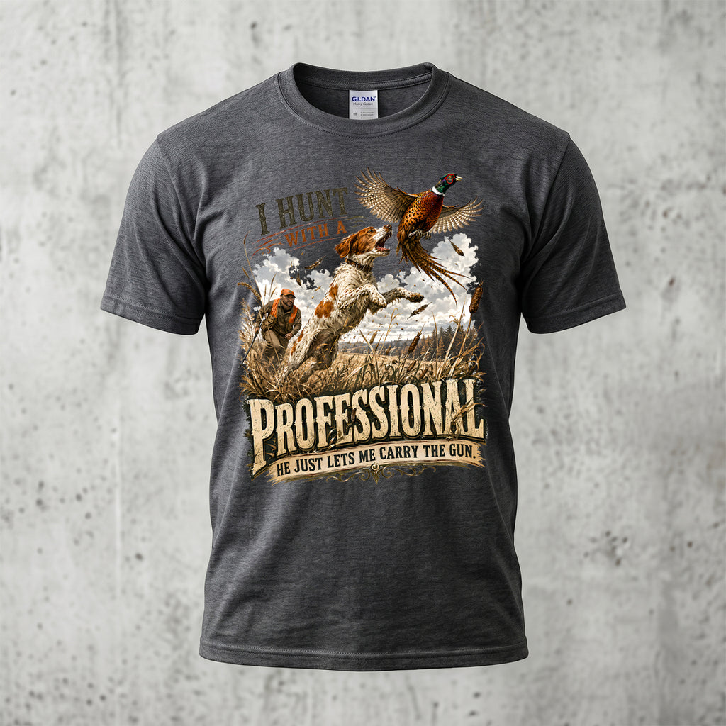 Upland Pheasant Hunting - Outdoor Cotton T-Shirt PHCT1057