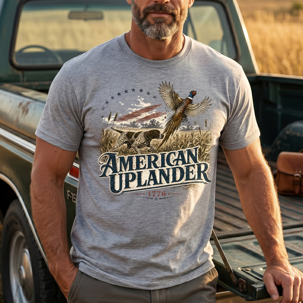 Upland Pheasant Hunting - Outdoor Cotton T-Shirt PHCT1011