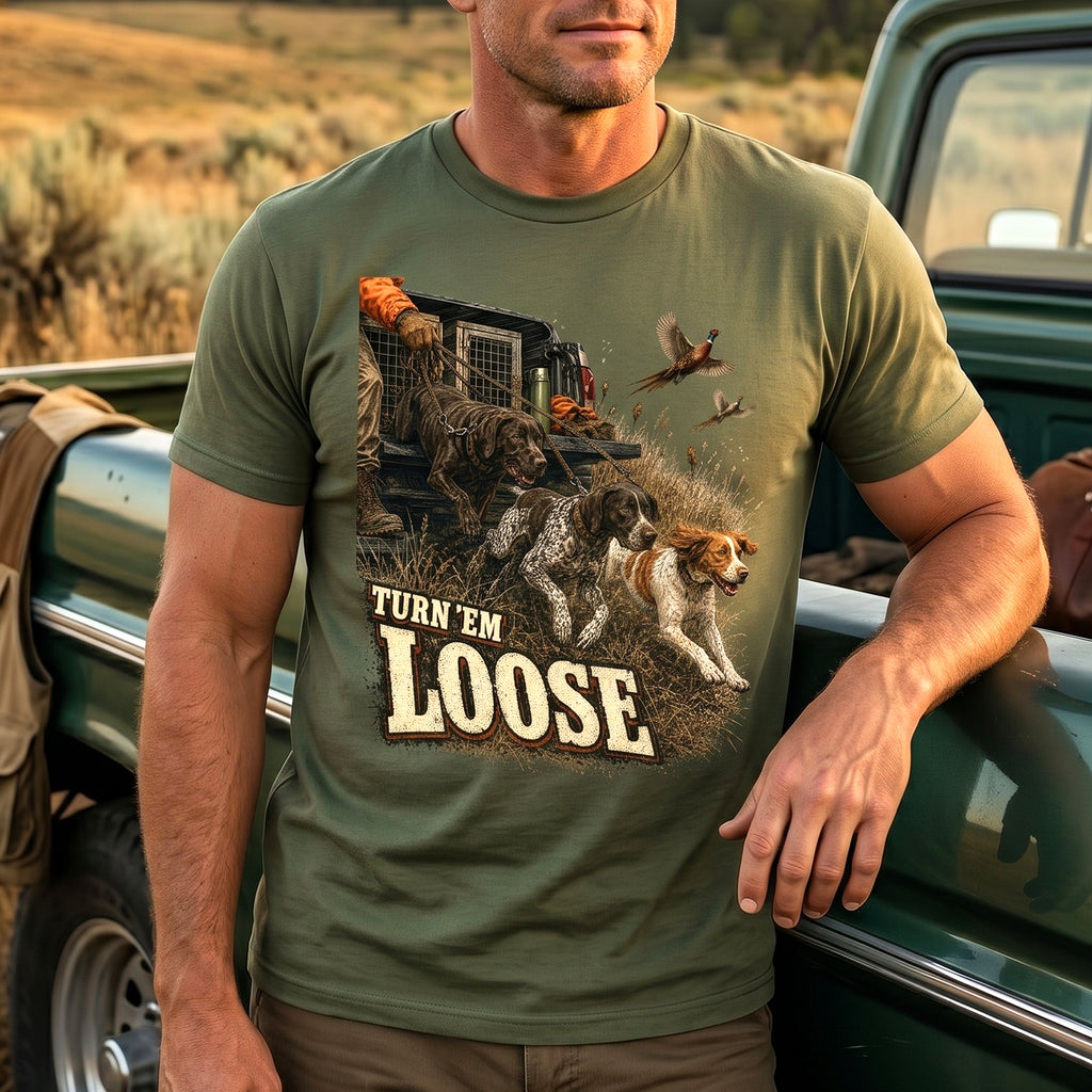 Upland Pheasant Hunting - Outdoor Cotton T-Shirt PHCT1021