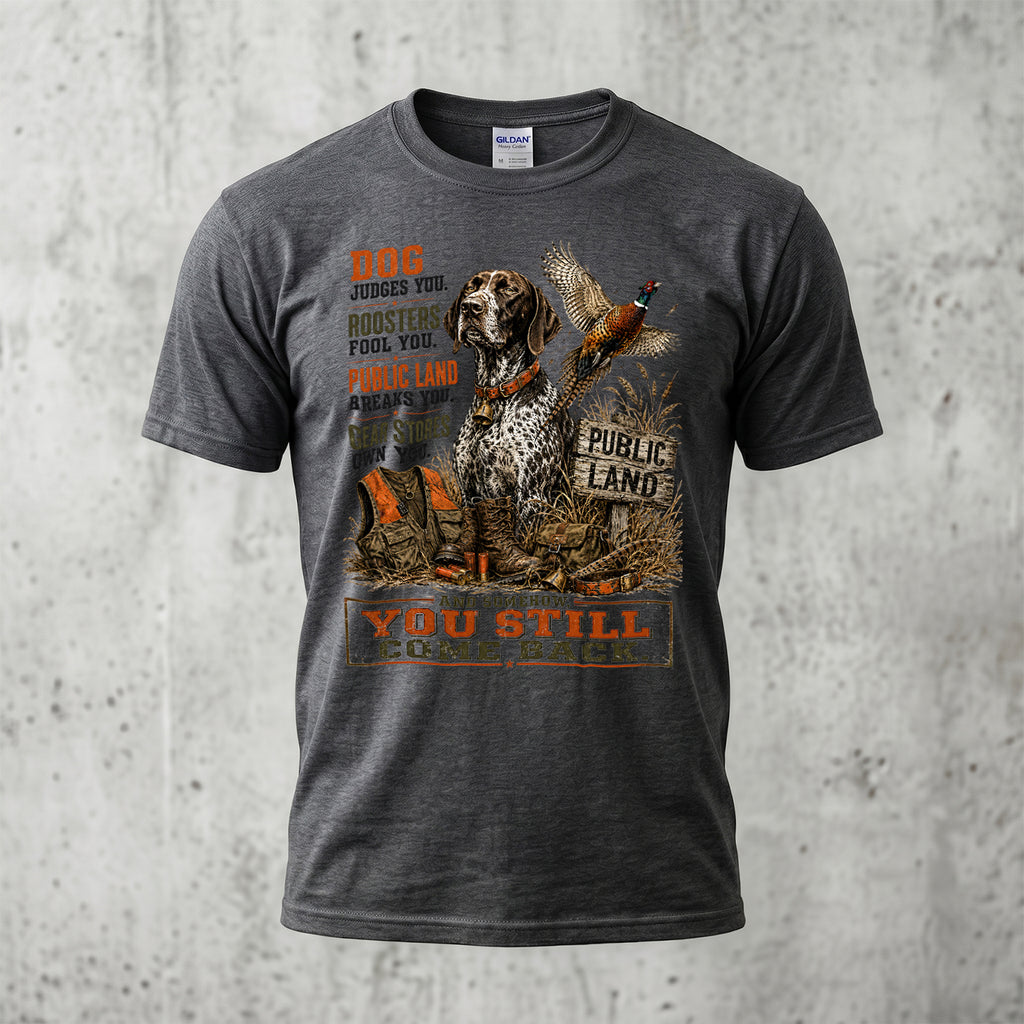Upland Pheasant Hunting - Outdoor Cotton T-Shirt PHCT1061