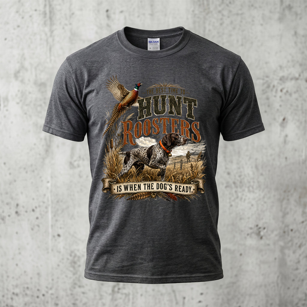 Upland Pheasant Hunting - Outdoor Cotton T-Shirt PHCT1053