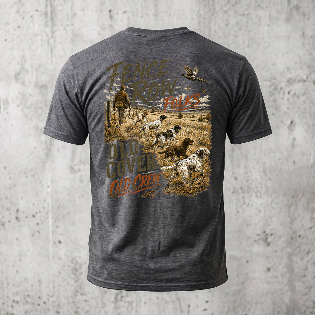 Upland Pheasant Hunting - Back Graphic T-Shirt PHCT1069