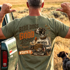 Upland Pheasant Hunting - Back Graphic T-Shirt PHCT1065
