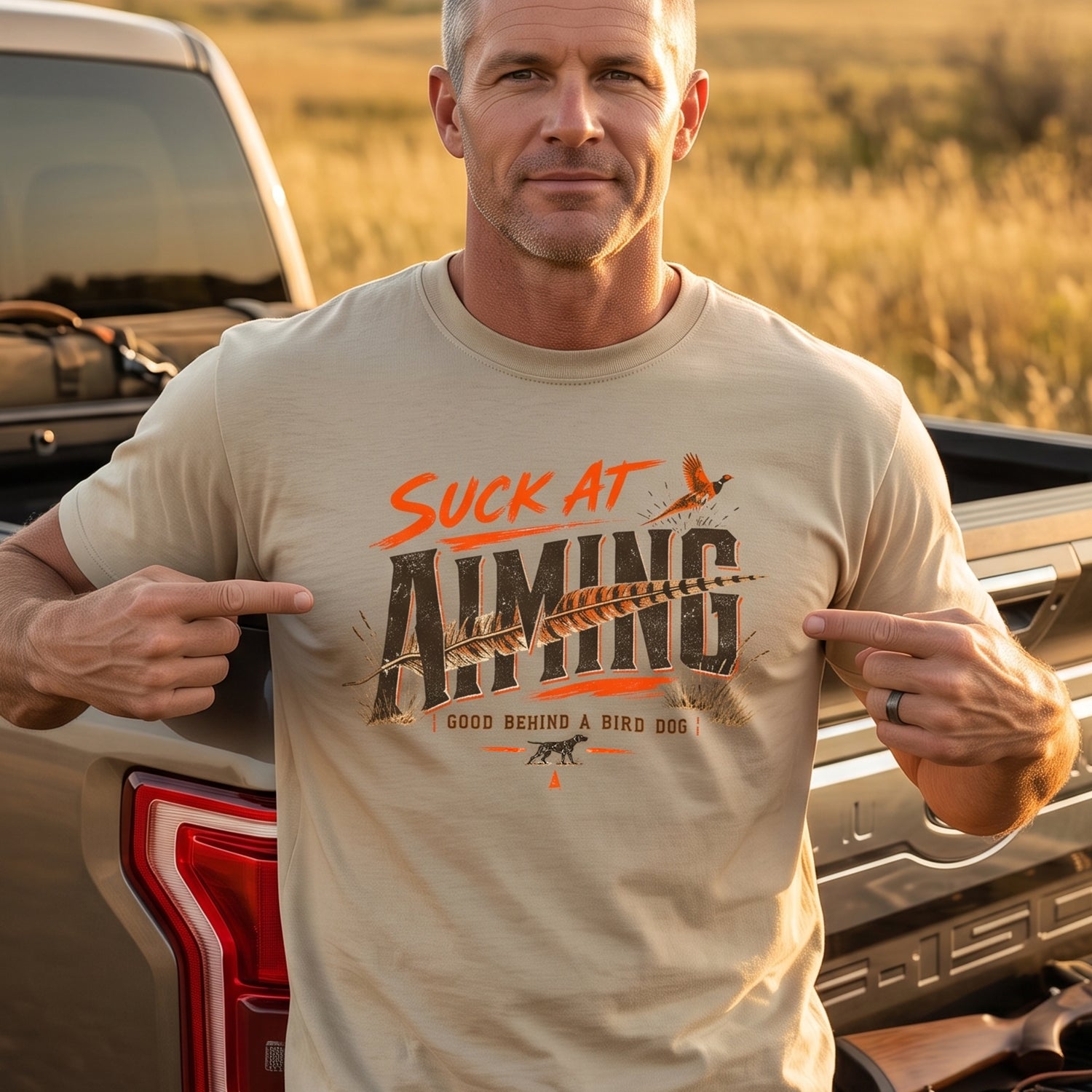 Upland Pheasant Hunting - Outdoor Cotton T-Shirt PHCT1066