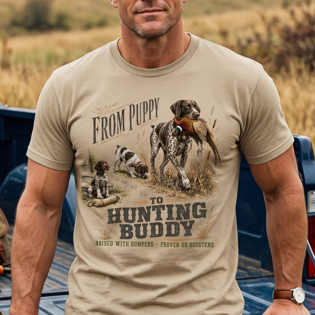Upland Pheasant Hunting - Outdoor Cotton T-Shirt PHCT1047