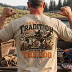 Upland Pheasant Hunting - Back Graphic T-Shirt PHCT1064