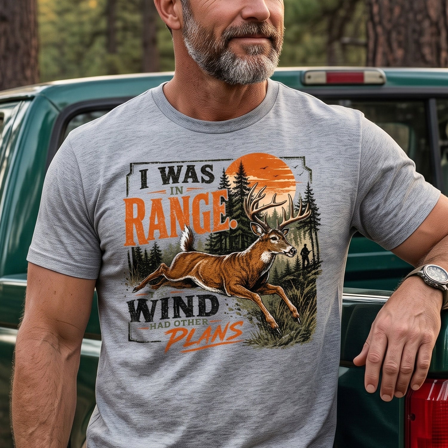 Whitetail Deer Hunting - Outdoor Cotton T-Shirt WDHCT1002