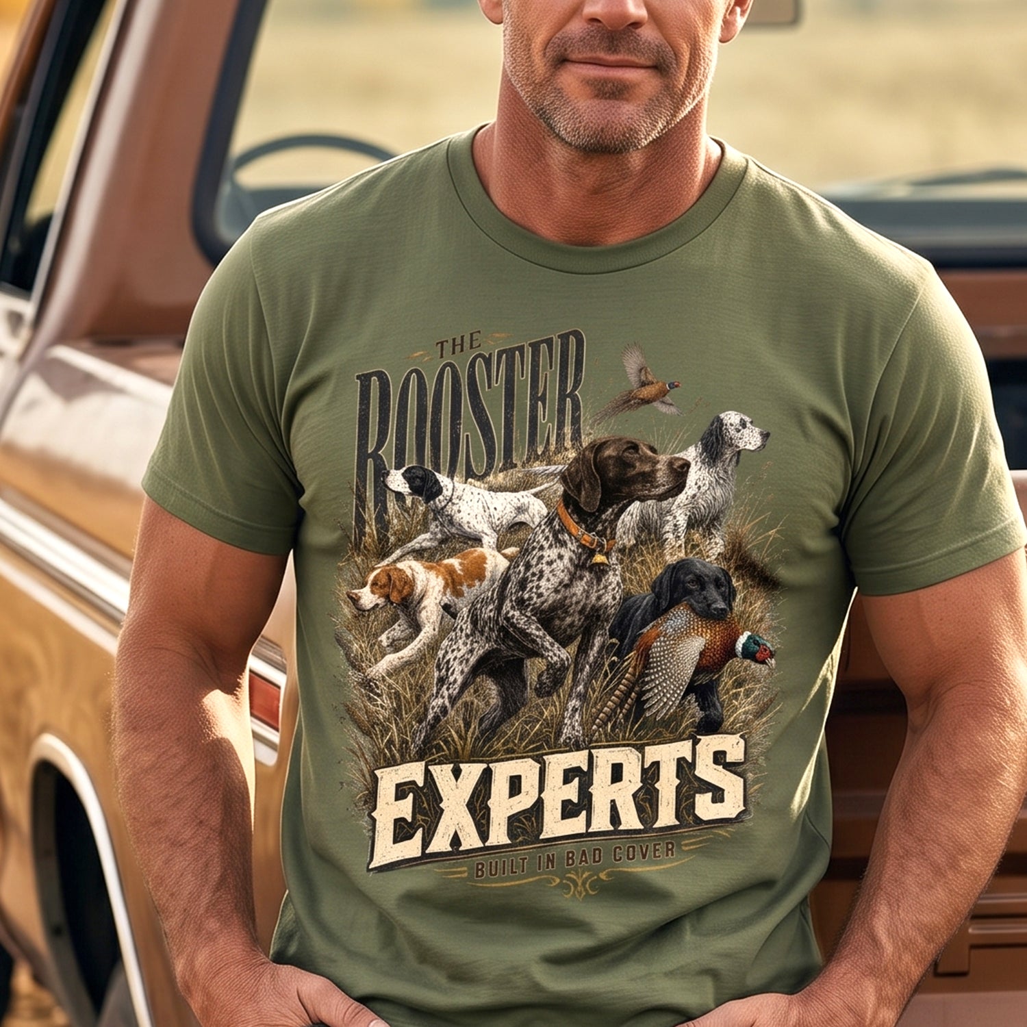 Upland Pheasant Hunting - Outdoor Cotton T-Shirt PHCT1049