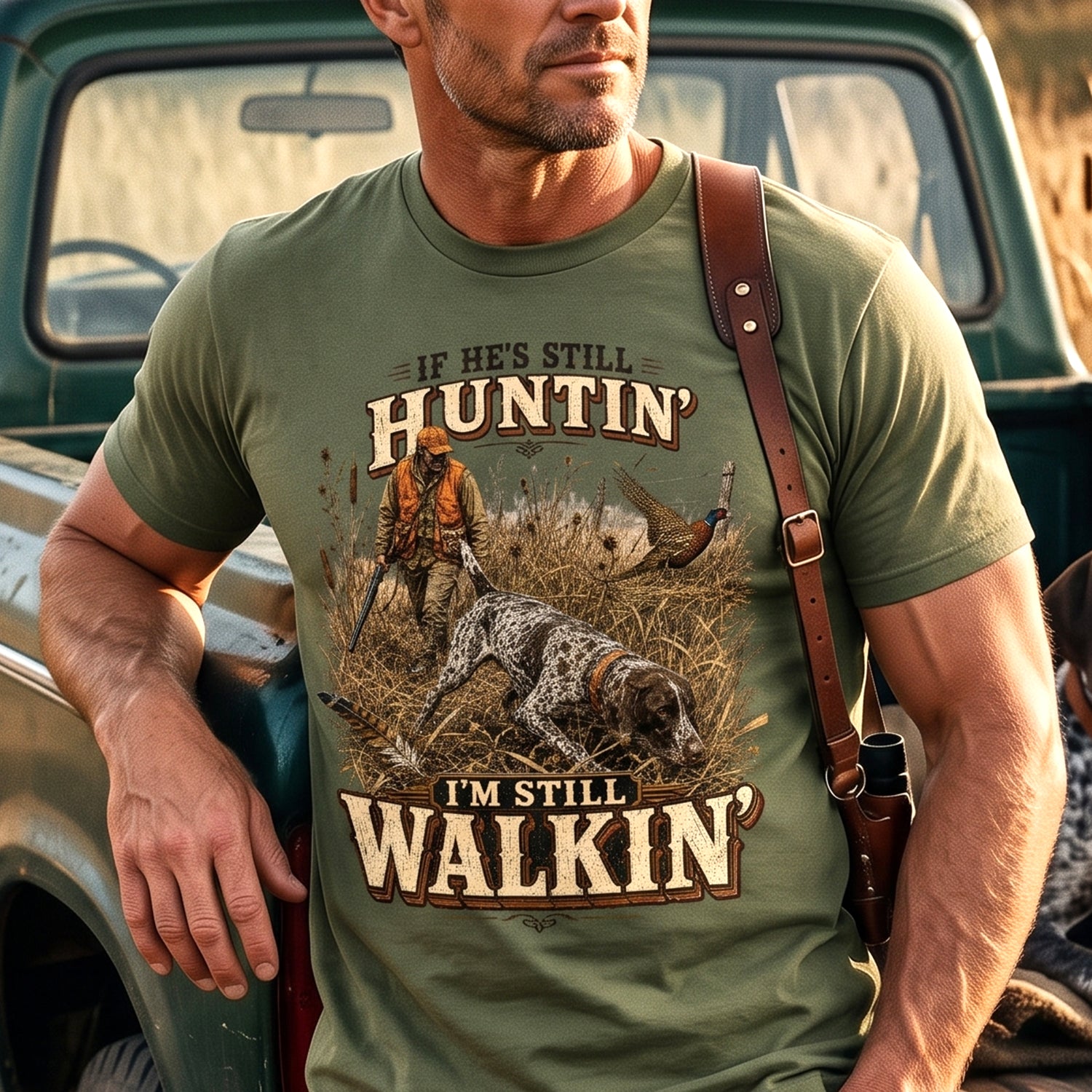 Upland Pheasant Hunting - Outdoor Cotton T-Shirt PHCT1030