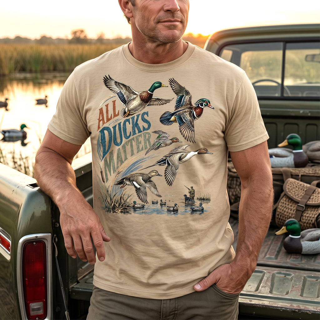Duck Hunting - Outdoor Cotton T-Shirt DUCT1008