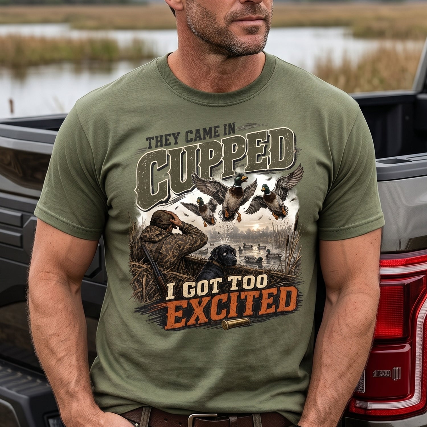 Duck Hunting - Outdoor Cotton T-Shirt DUCT1016
