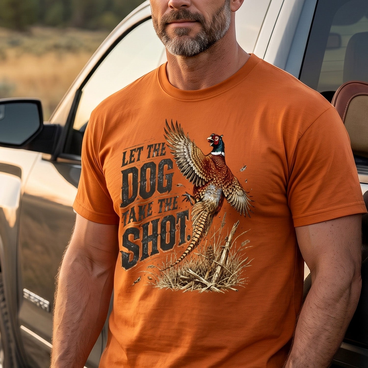 Upland Pheasant Hunting - Outdoor Cotton T-Shirt PHCT1075