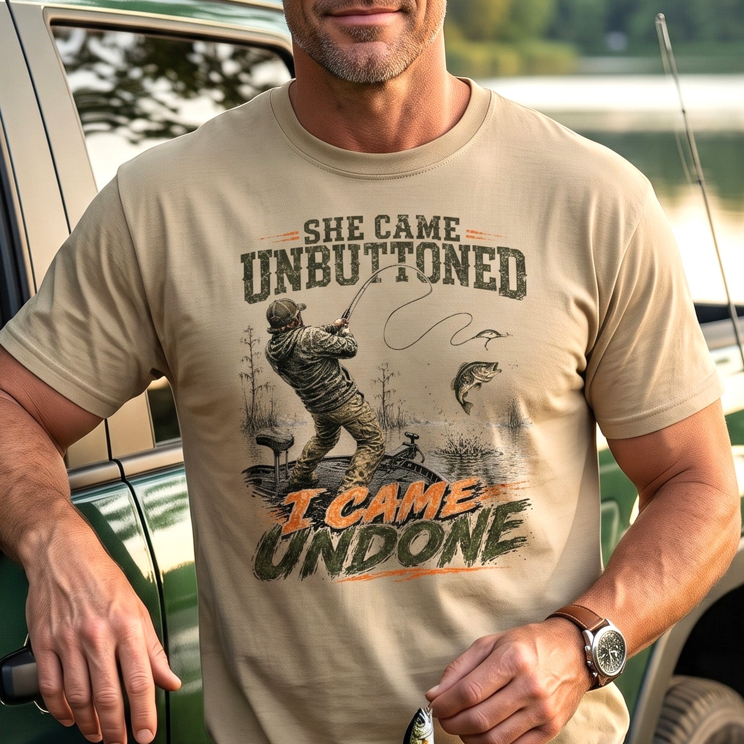 Bass Fishing - Outdoor Cotton T-Shirt BFCT1005