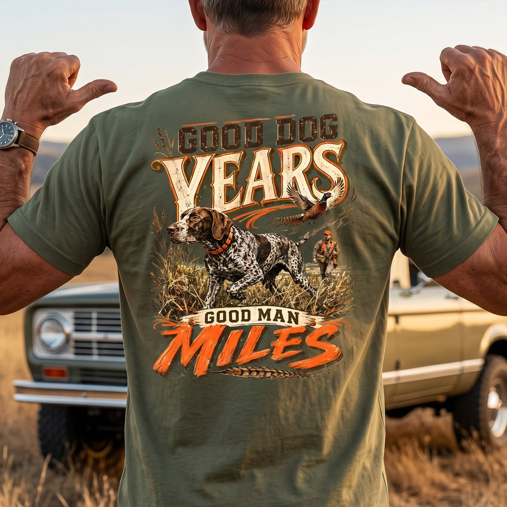 Upland Pheasant Hunting - Back Graphic T-Shirt PHCT1070
