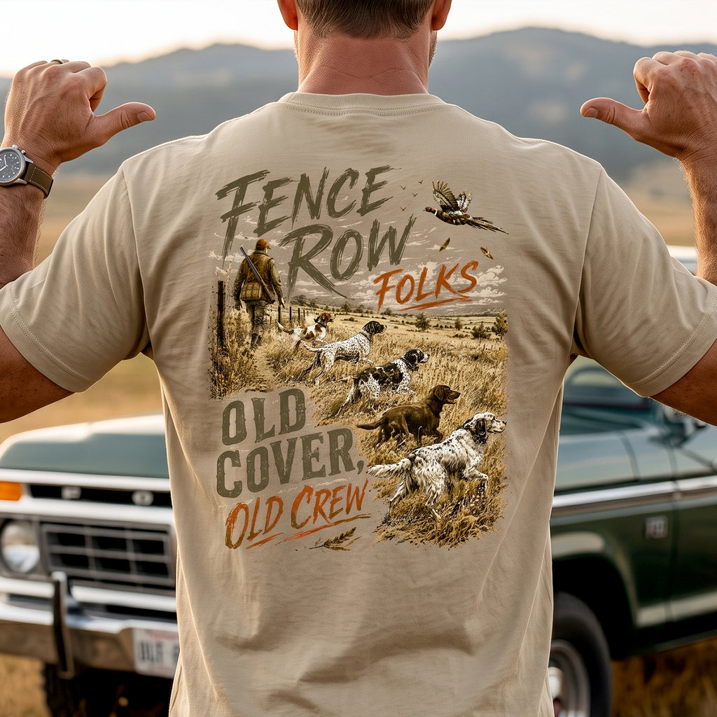 Upland Pheasant Hunting - Back Graphic T-Shirt PHCT1069