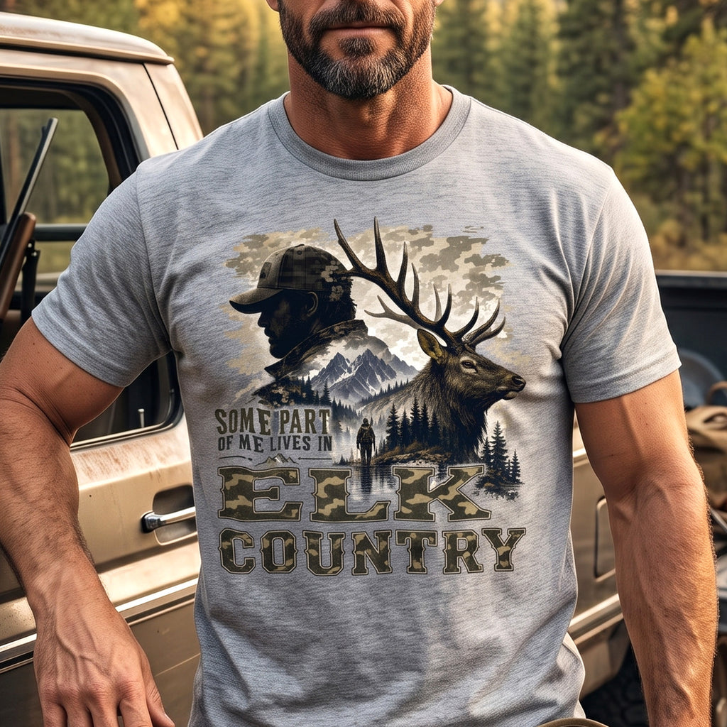 Elk Hunting - Outdoor Cotton T-Shirt EHCT1011