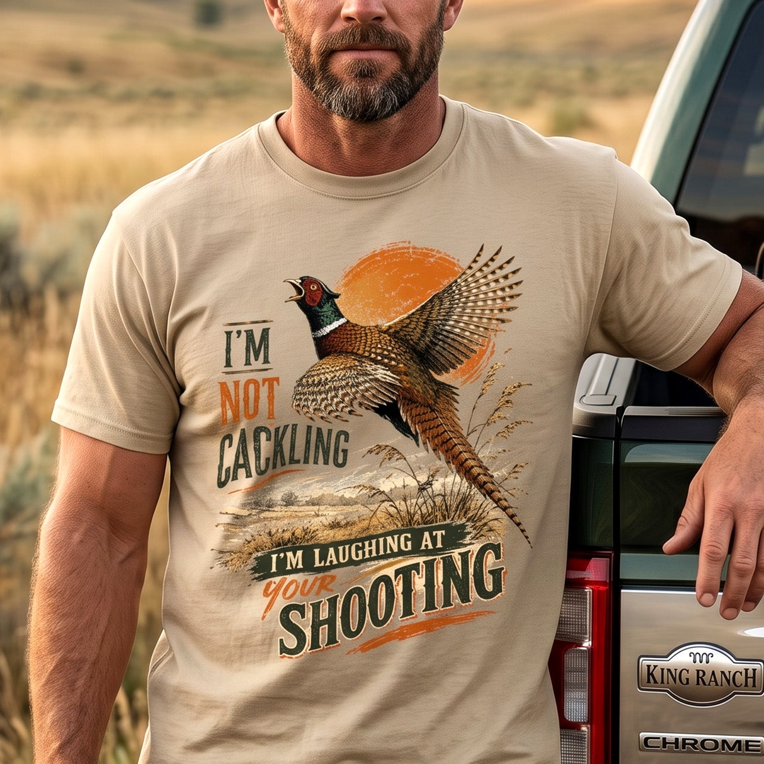 Upland Pheasant Hunting - Outdoor Cotton T-Shirt PHCT1080