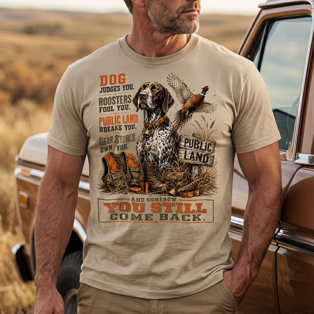 Upland Pheasant Hunting - Outdoor Cotton T-Shirt PHCT1061