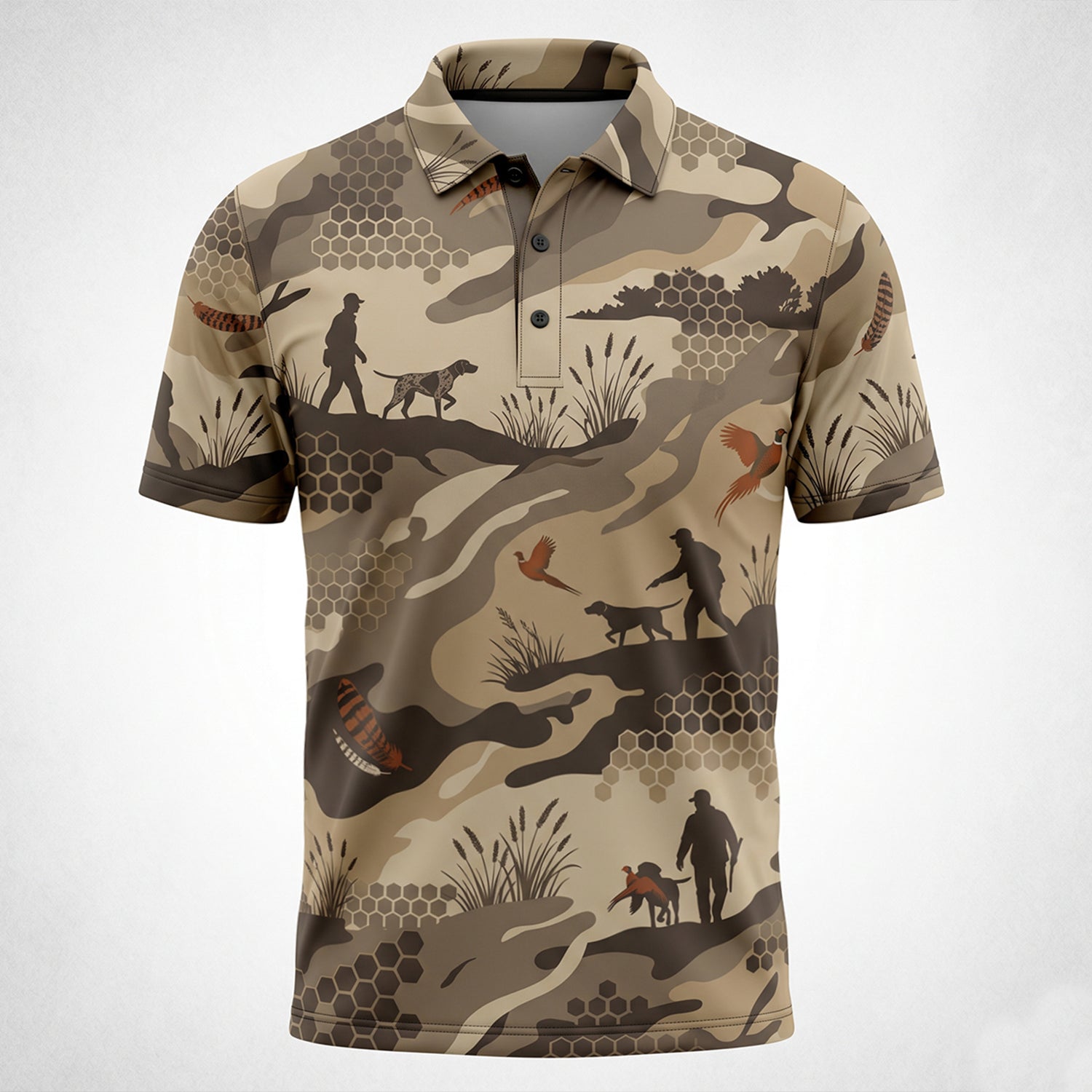 Upland Pheasant Hunting - Polo Shirt PHPL1008