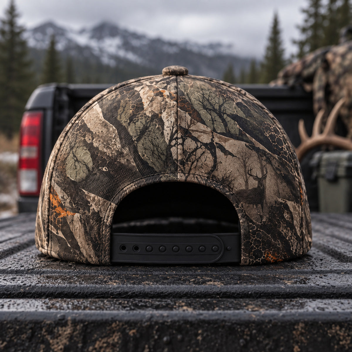 Close By Choice Bowhunter Bark Camo Classic Cap back