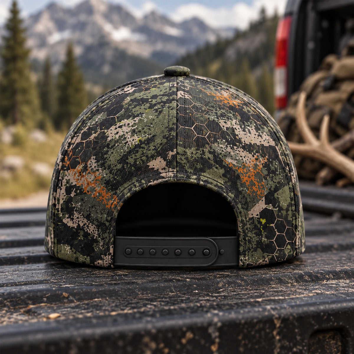 Range Matters Most Archer Crest Hex Camo Classic Cap back