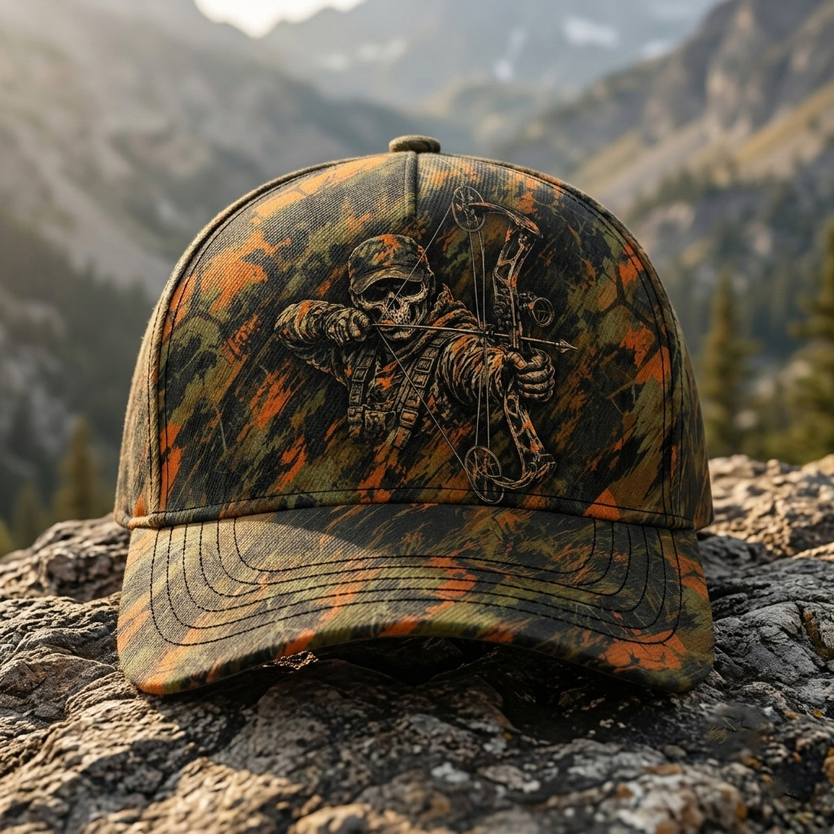 Reaper Draw Blaze Timber Camo Classic Cap front