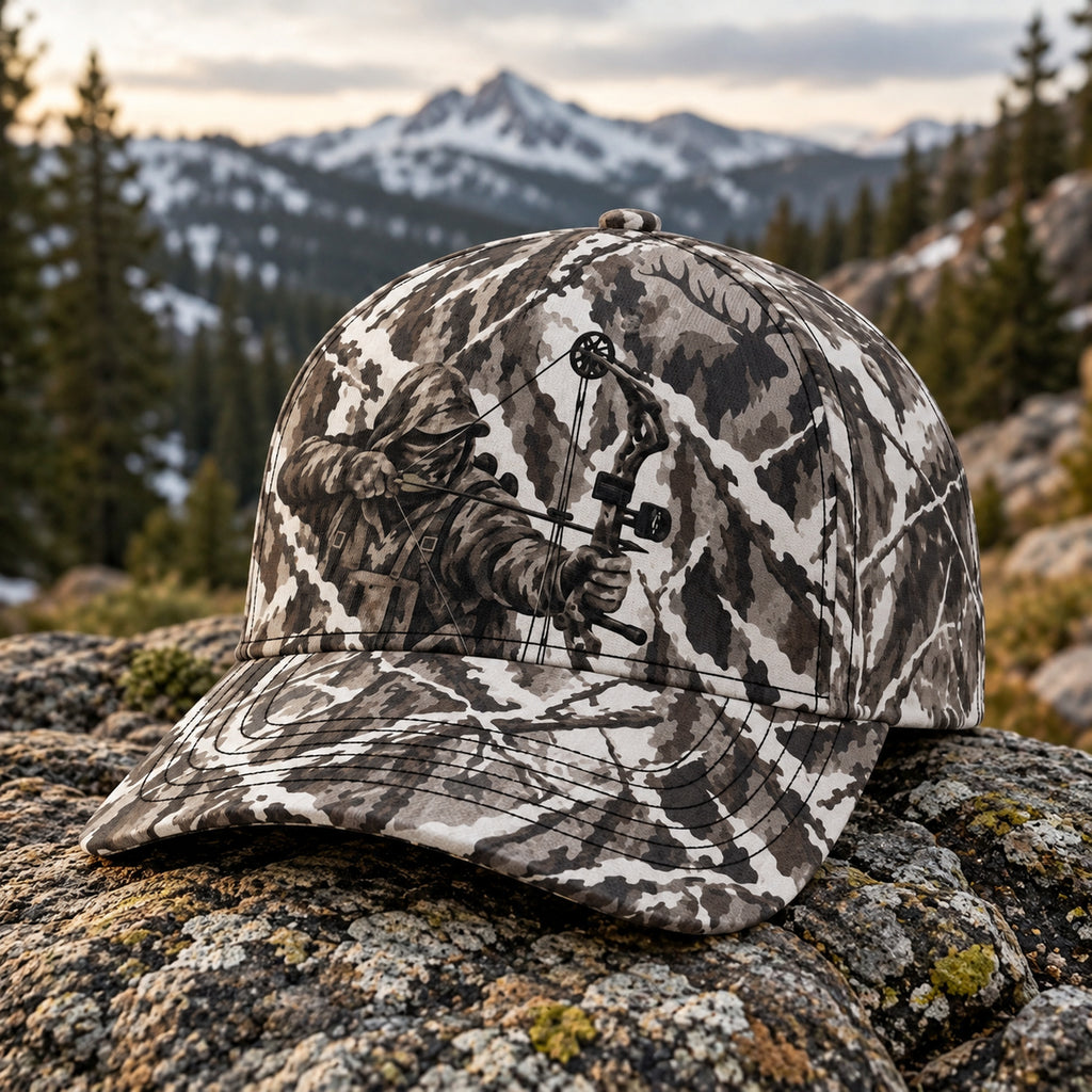 Snow Break Drawn Archer Classic Cap side view