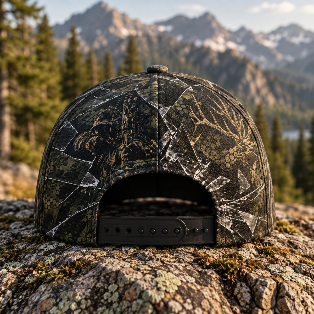 Broadhead Shatter Dark Timber Classic Cap back closure
