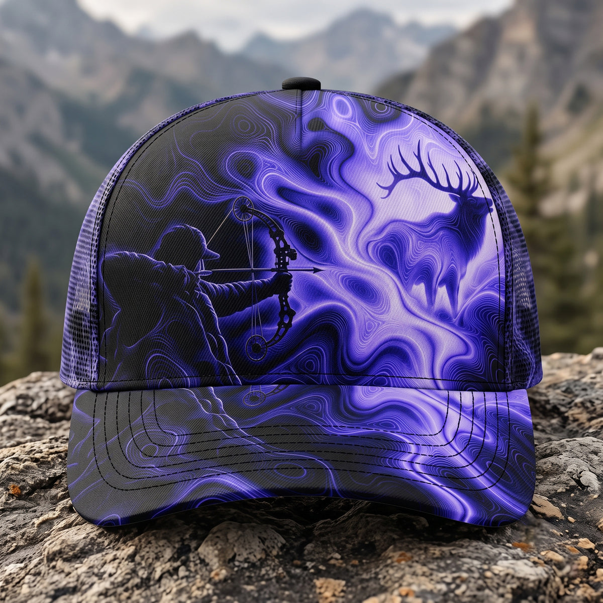Violet Current Archer Mesh Cap 2.0 front