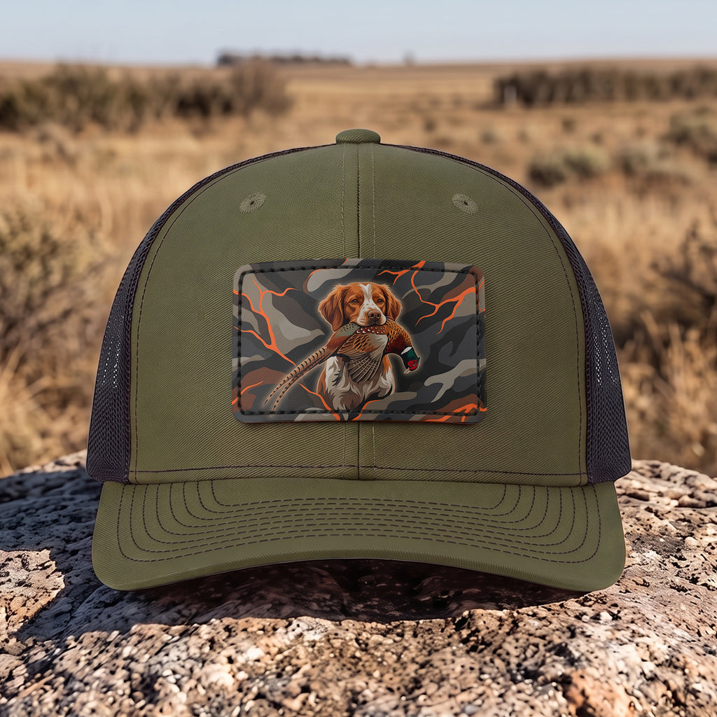 Pheasant Hunting - Leather Patch Trucker Cap PHLTC1001