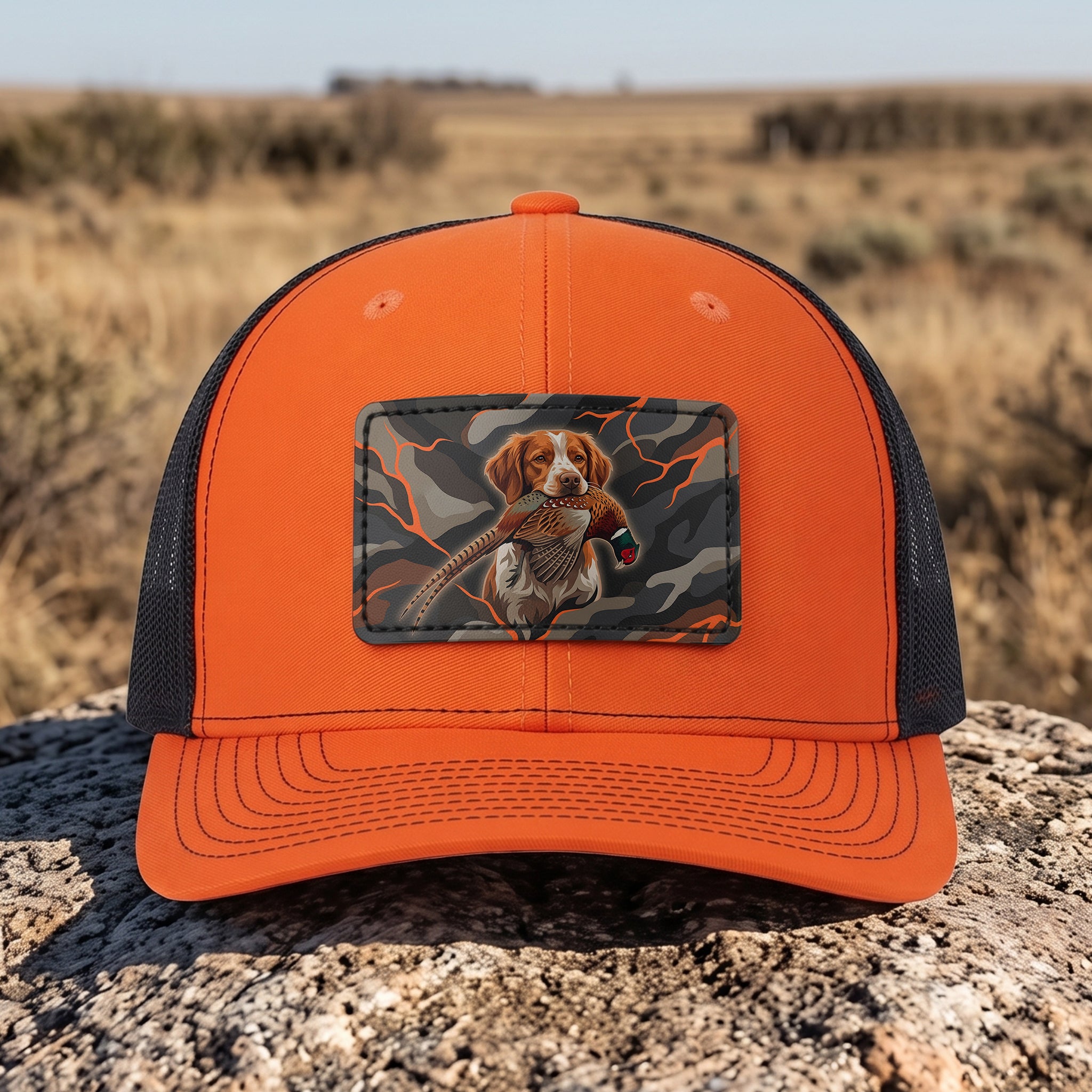 Pheasant Hunting - Leather Patch Trucker Cap PHLTC1001