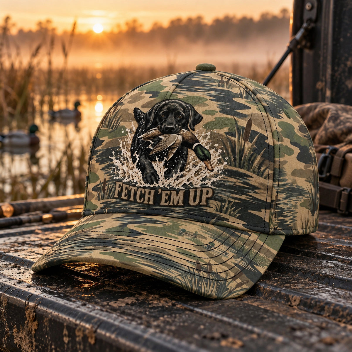 Fetch Em Up Marsh Reed Lab Classic Cap side