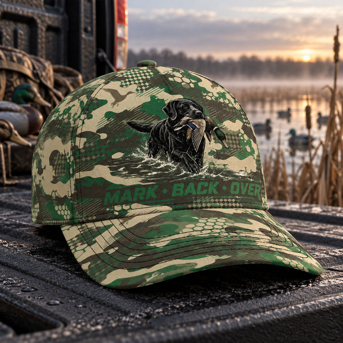 Mark Back Over Green Blind Lab Classic Cap side