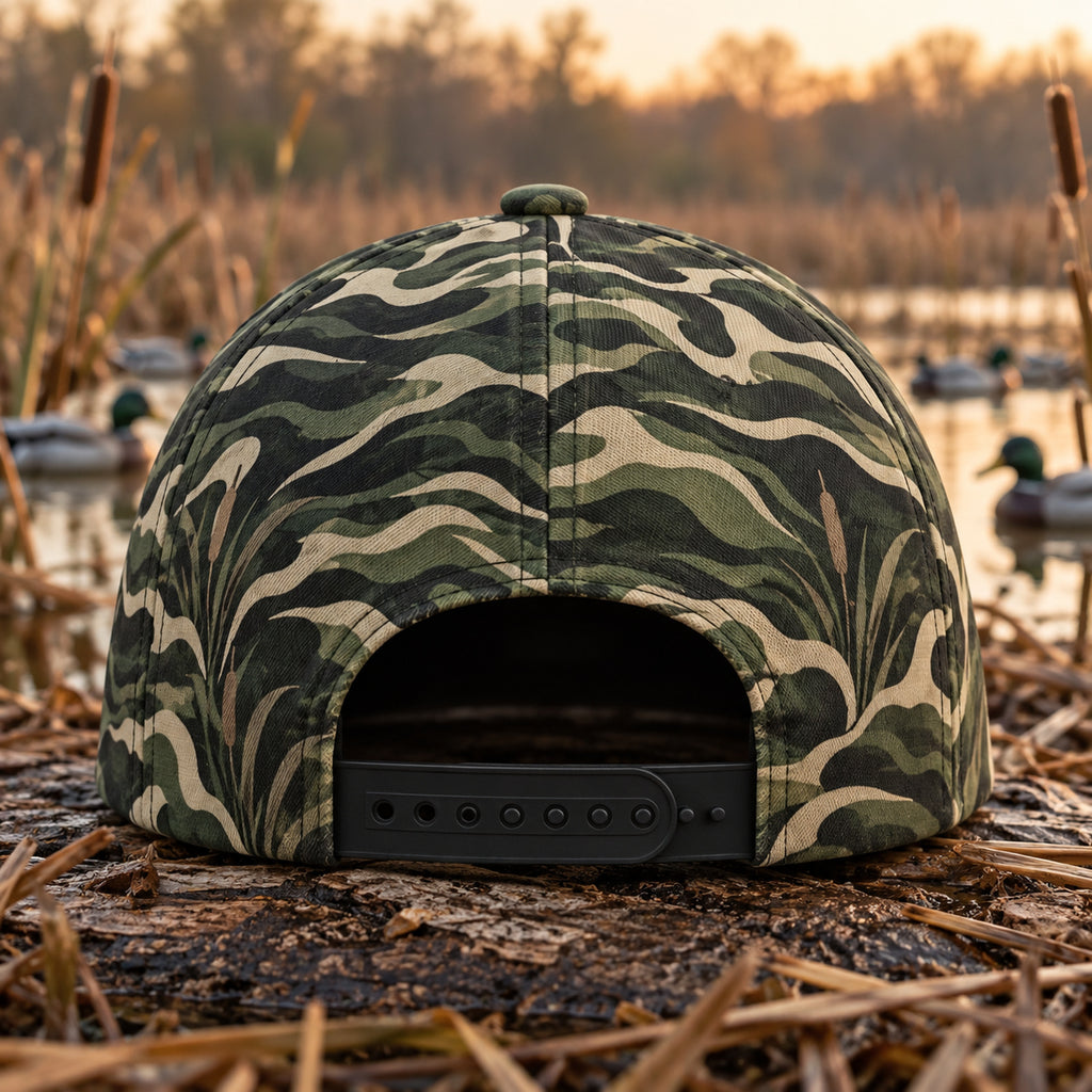 Through The Decoys Tiger Marsh Camo Classic Cap back