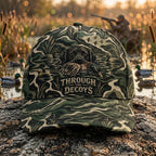 Through The Decoys Tiger Marsh Camo Classic Cap front