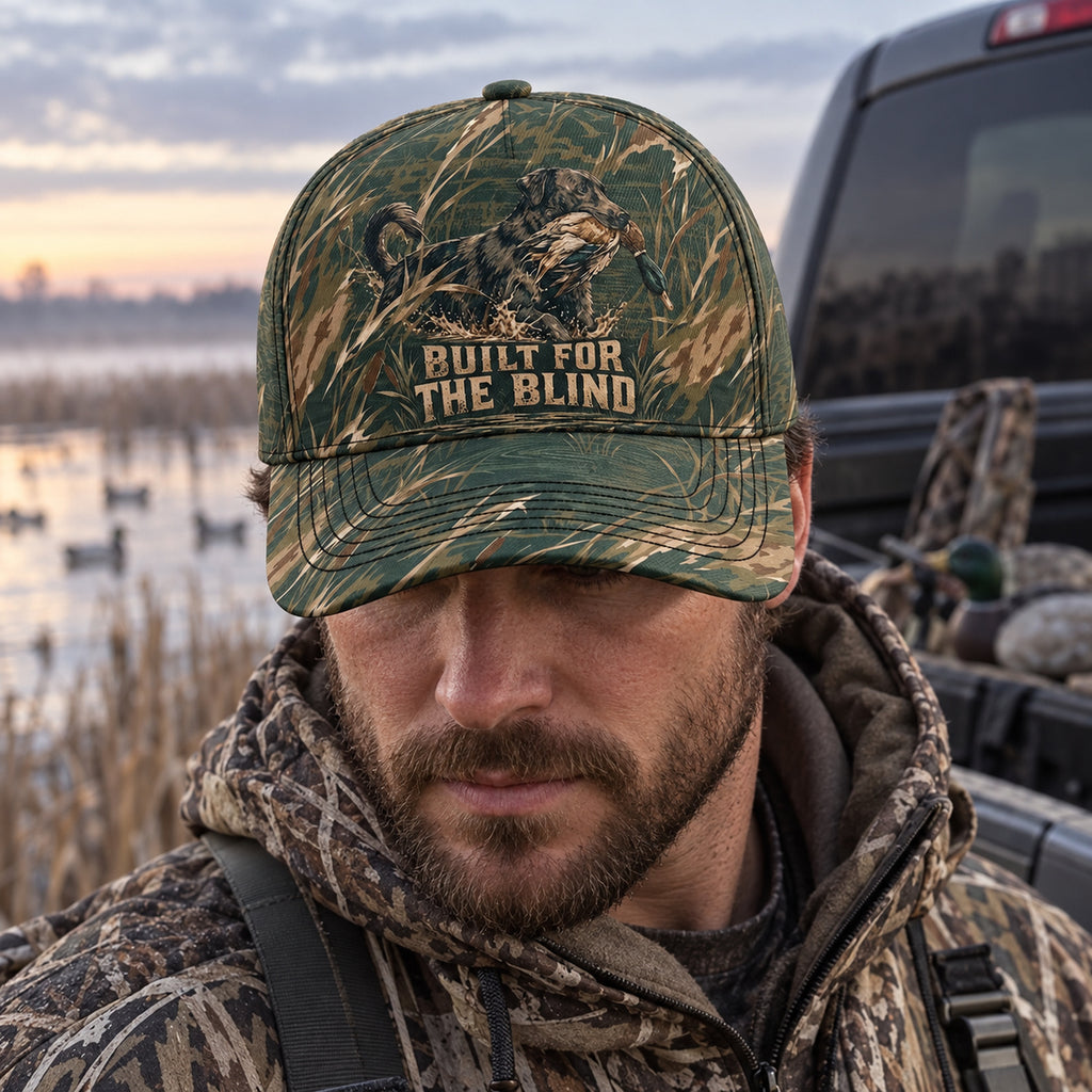 Built For The Blind Reed Grass Camo Classic Cap on body