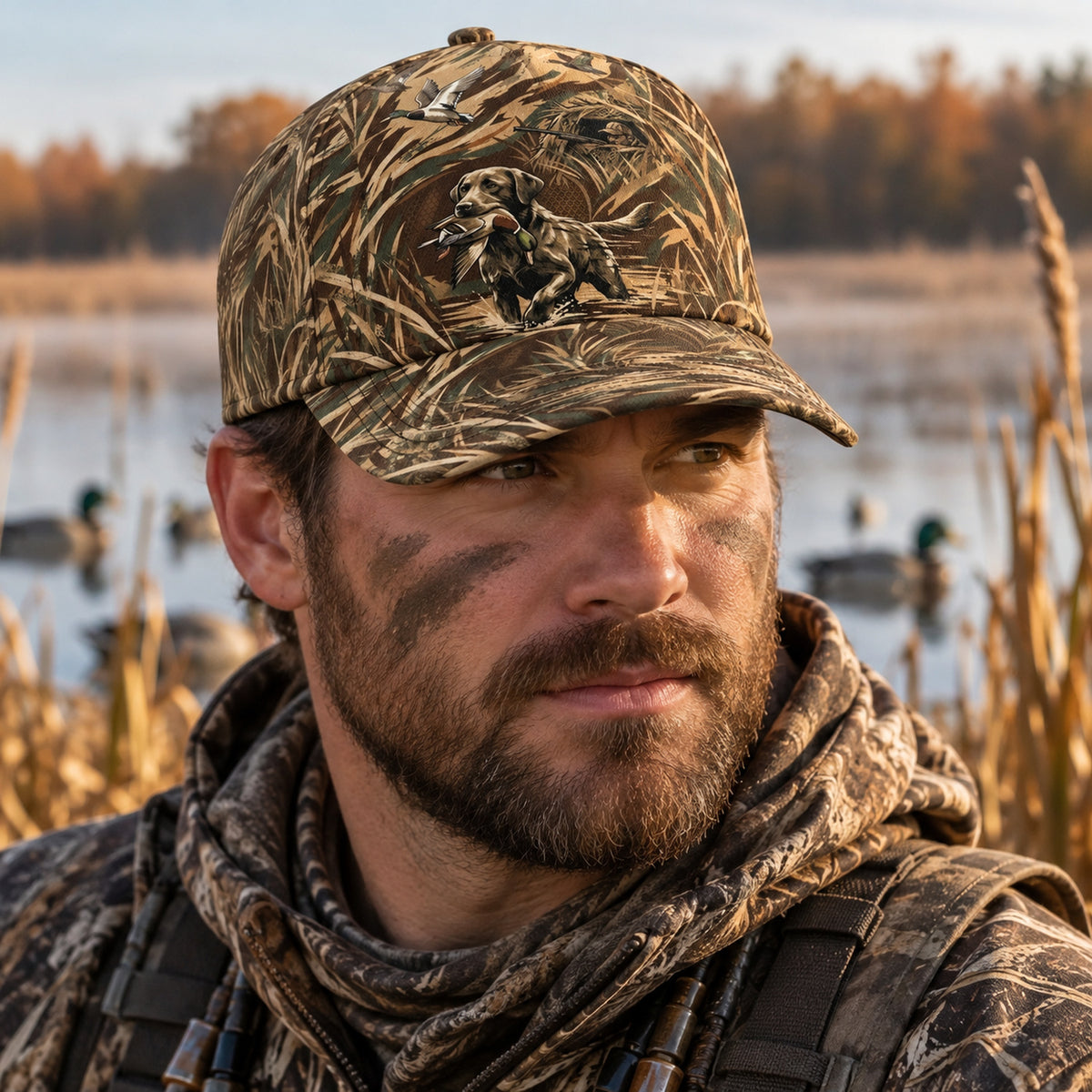 Marsh Grass Retriever Classic Cap worn outdoors