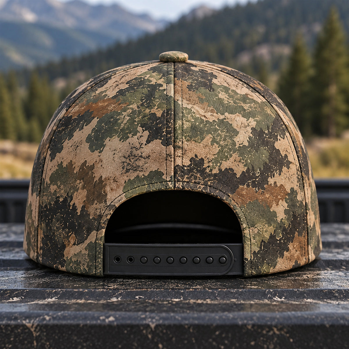 Ridgeline Bugle Elk Timber Camo Classic Cap back