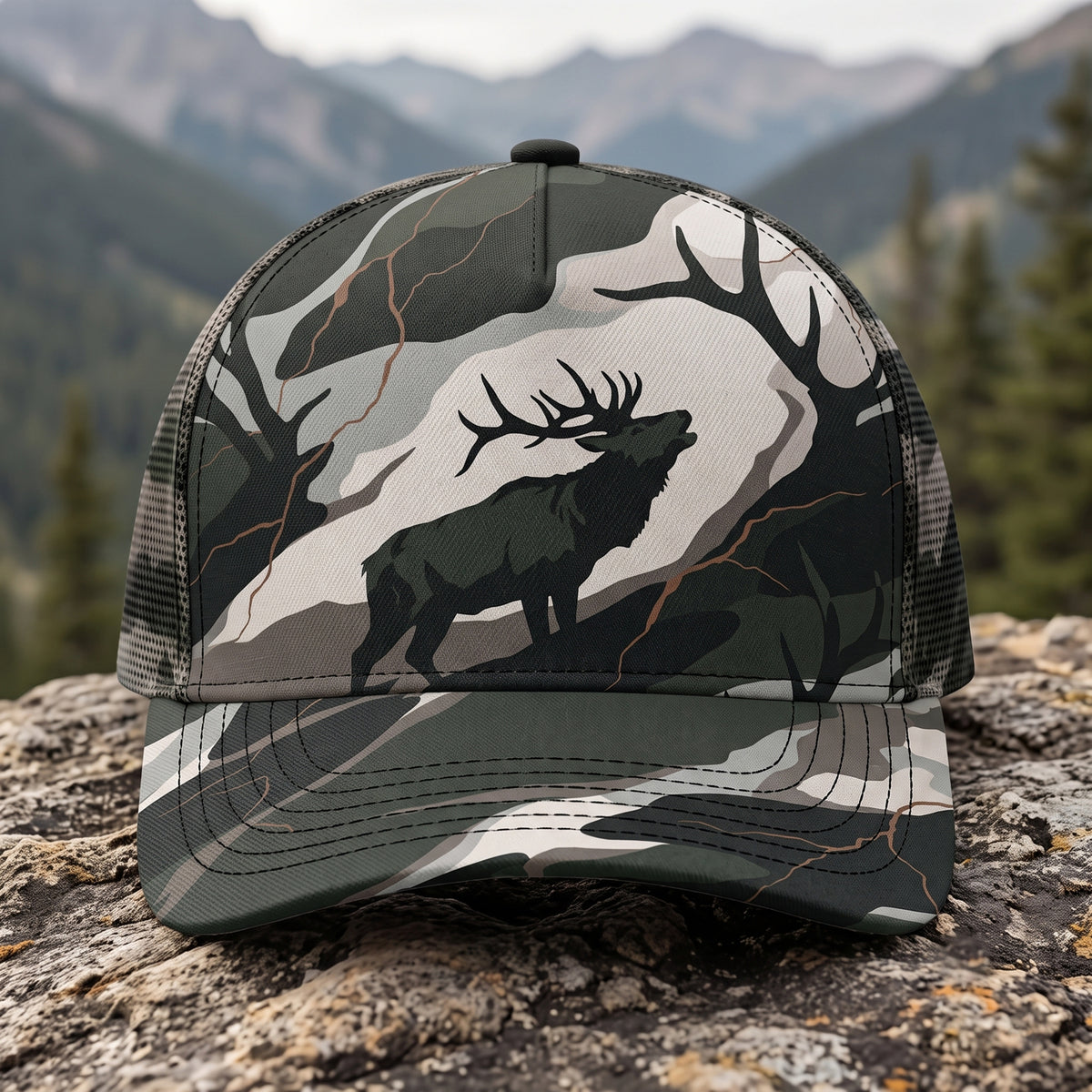 Pale Ridge Bugle Mesh Cap 2.0 front
