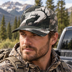 Pale Ridge Bugle Mesh Cap 2.0 worn outdoors