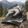 Pale Ridge Bugle Mesh Cap 2.0 side view showing the all-over print mesh