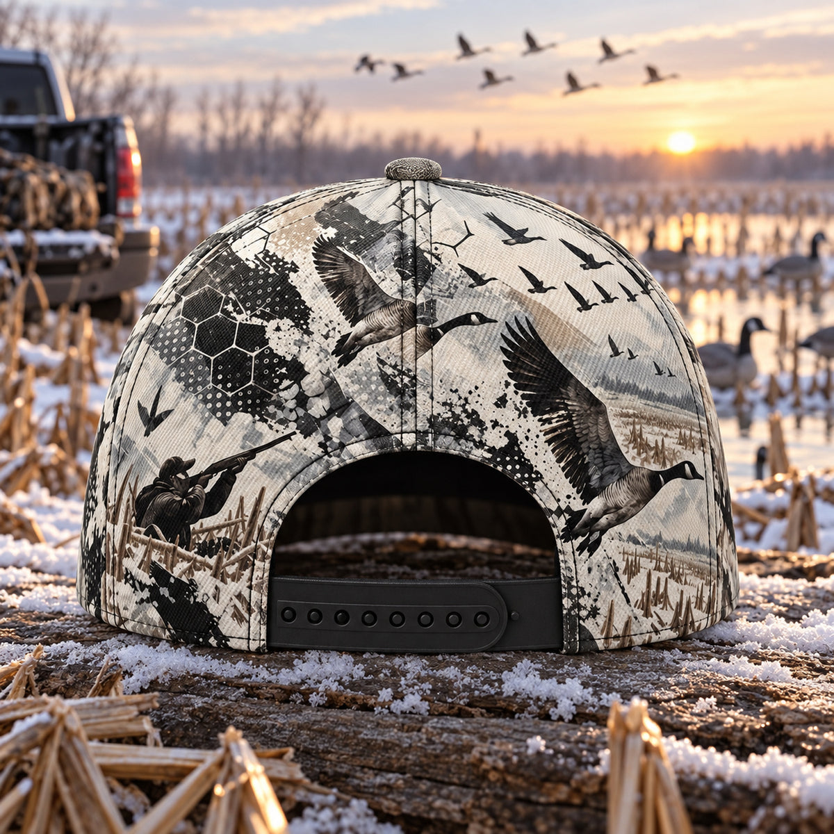 Snow Corn Honker Classic Cap back closure