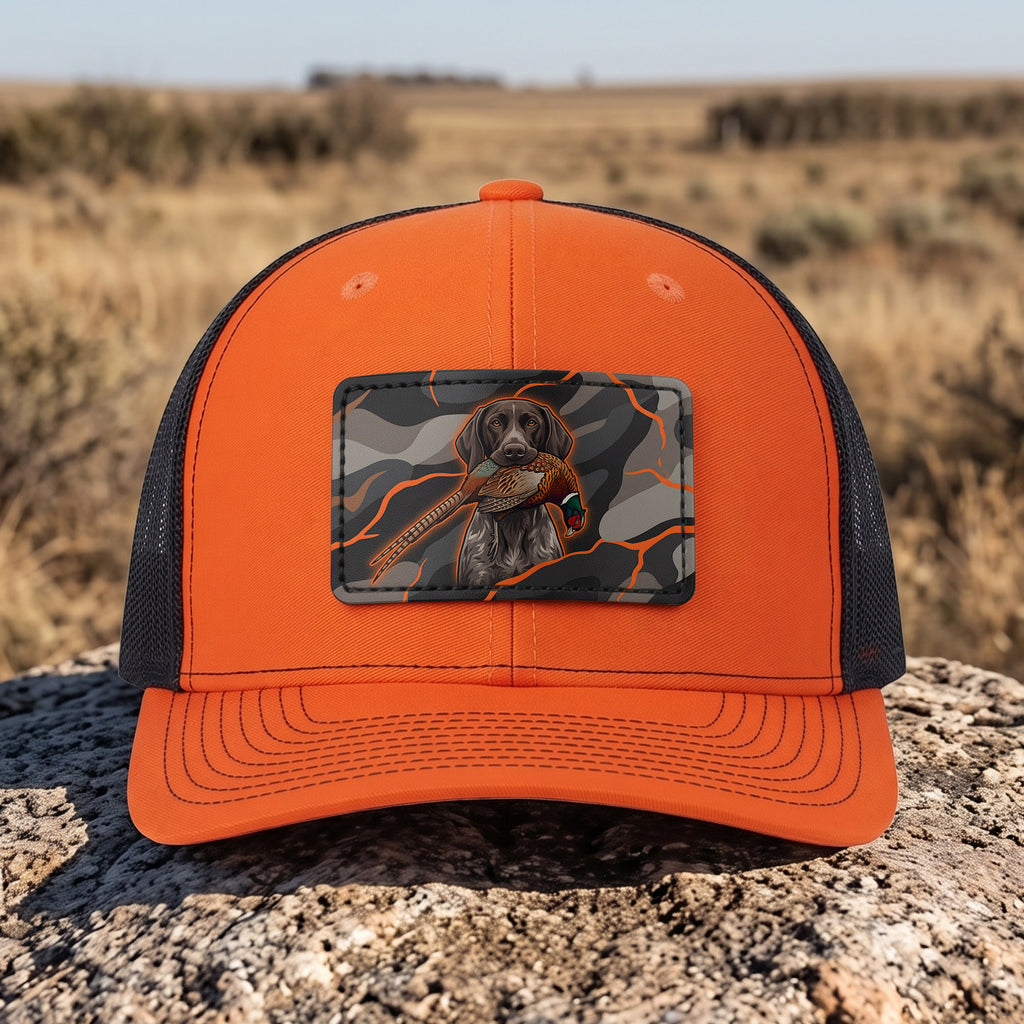 Pheasant Hunting - Leather Patch Trucker Cap PHLTC1001