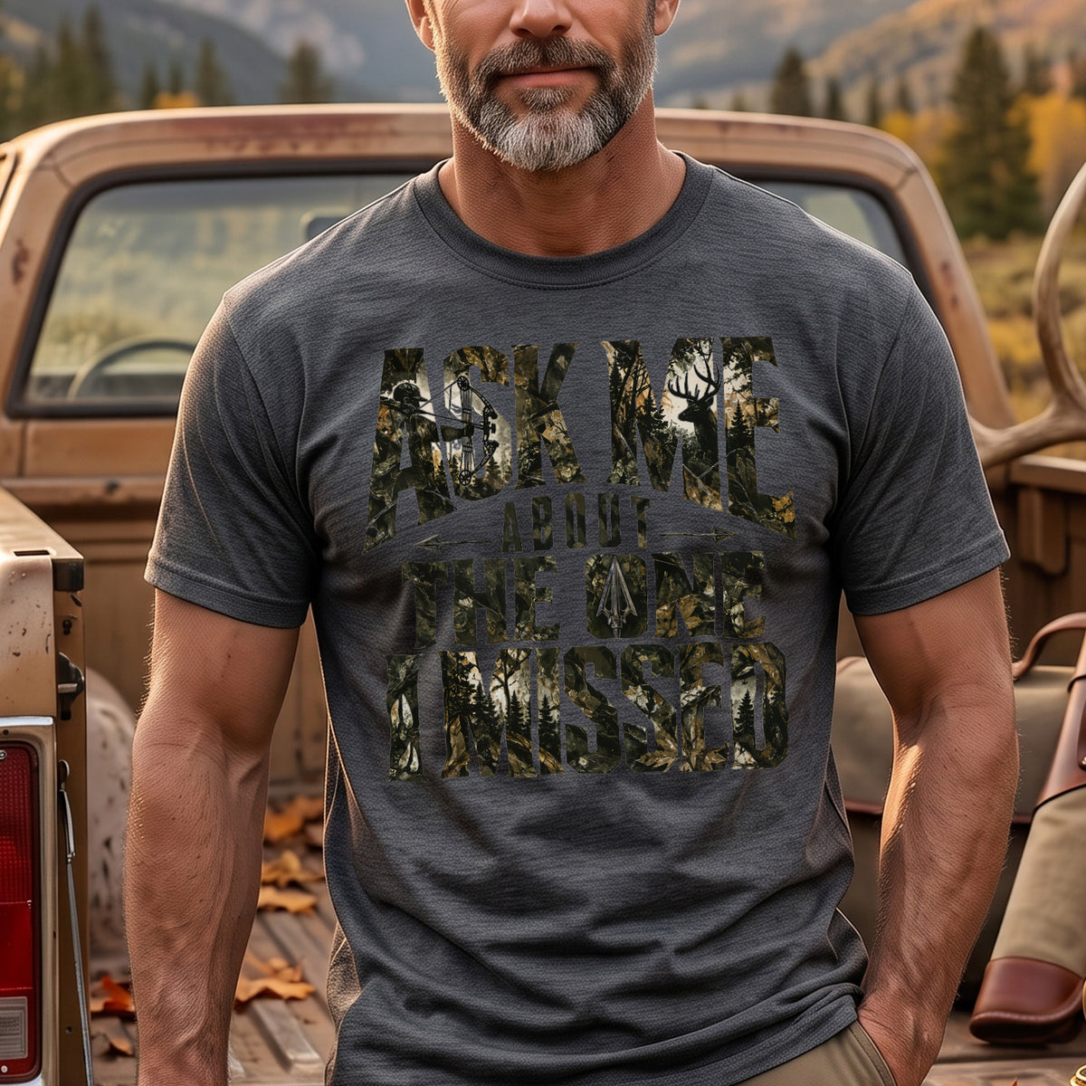 Ask Me About The One I Missed - Dark Heather on body