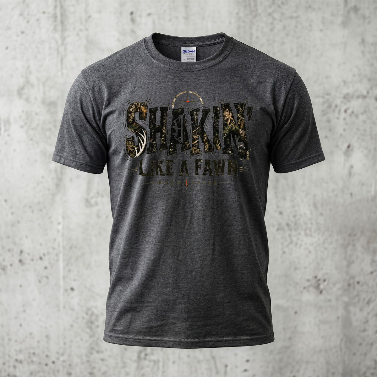 Shakin' Like A Fawn Buck Fever - Dark Heather