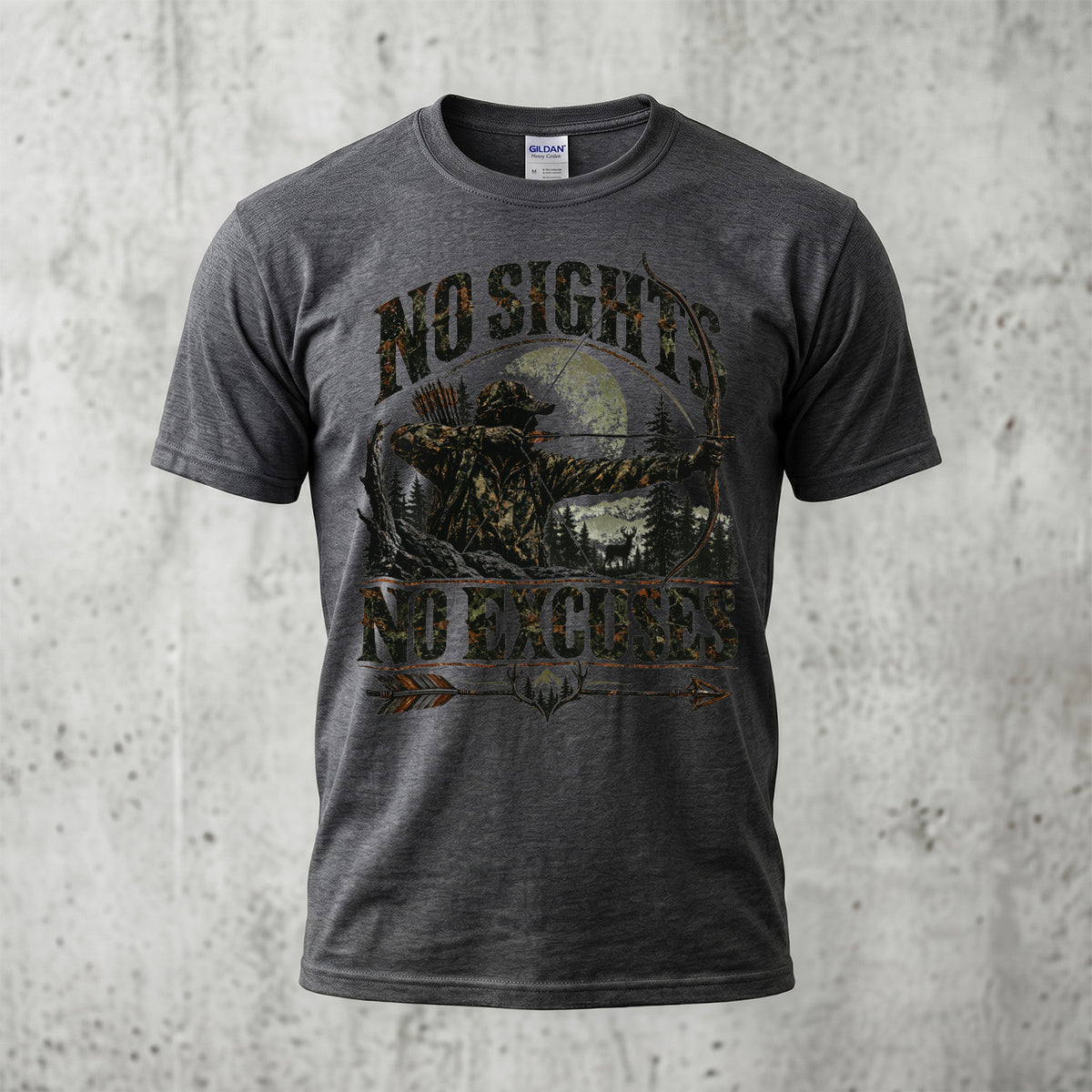 No Sights No Excuses - Dark Heather