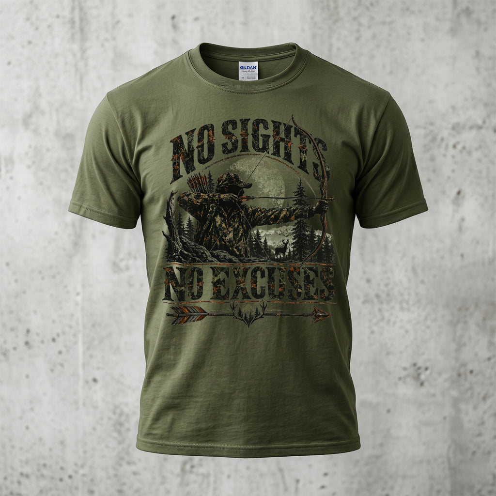 No Sights No Excuses - Military Green